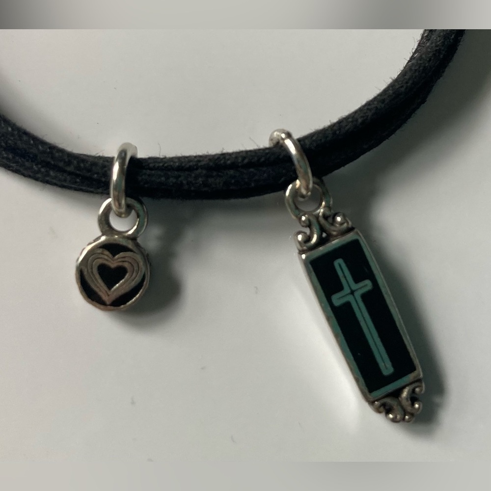BRIGHTON Black & Silver Tone Charm Bracelet - Picture 5 of 8